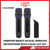 VINNIFIER WB303 UB DUAL WIRELESS MICROPHONE WITH VOCAL CUT OFF