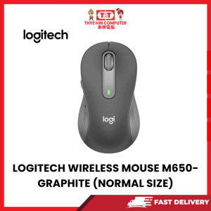 LOGITECH WIRELESS MOUSE M650-GRAPHITE (NORMAL SIZE)