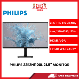 PHILIPS 22E2N1100L 21.5'' LED MONITOR Resolution, Panel type, Refresh rate