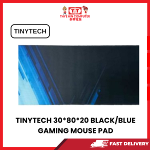 TINYTECH 30*80*20 BLACK/BLUE GAMING MOUSE PAD