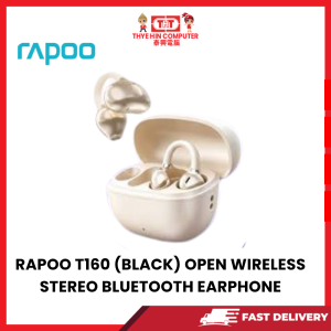 RAPOO T160 (PEARL) OPEN WIRELESS STEREO BLUETOOTH EARPHONE