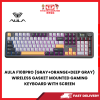 AULA F108PRO (GRAY+ORANGE+DEEP GRAY) WIRELESS GASKET MOUNTED GAMING KEYBOARD WITH SCREEN