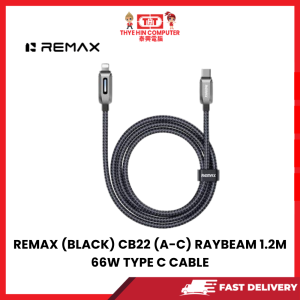 REMAX (BLACK) CB22 (A-C) RAYBEAM 1.2M 66W TYPE C CABLE