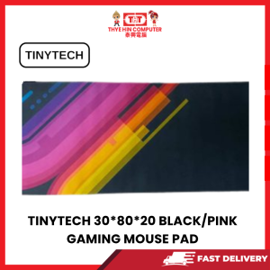 TINYTECH 30*80*20 BLACK/PINK GAMING MOUSE PAD