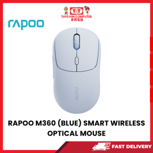 RAPOO M360 (BLUE) SMART WIRELESS OPTICAL MOUSE