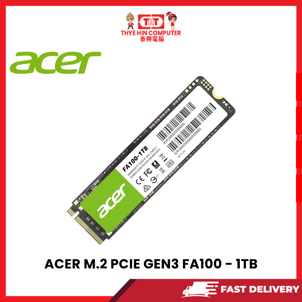 ACER M.2 PCIE GEN3 FA100 - 1TB