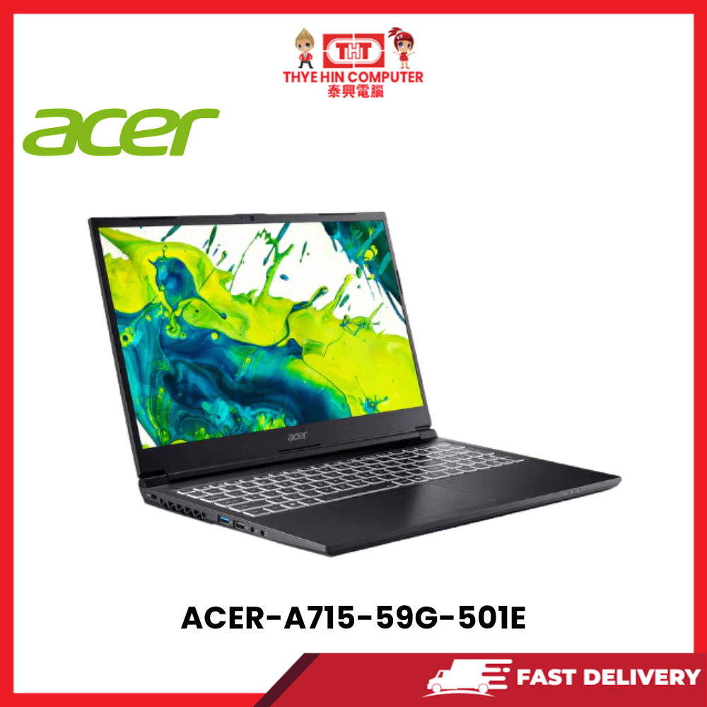 ACER-A715-59G-501E-BLK-INTELCORE5-210H,16GBR4,512GBSSD,RTX30506GVR6,15.6"FHD,W1164,2YRS,H&S - Image 2