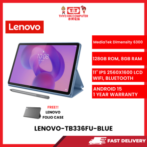 LENOVO-TB336FU-BLUE-MEDIATEJ6300,8GBRAM,128GB ROM 8MP CAMERA, 11"IPS 500 NITS ANDROID 15