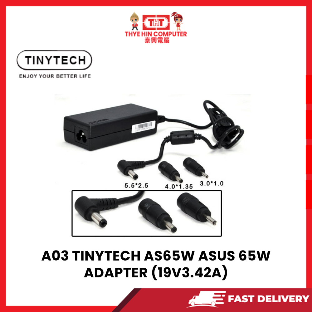 A03 TINYTECH AS65W ASUS 65W ADAPTER (19V3.42A)