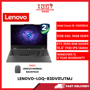 LENOVO-83DV01JTMJ-14IM9-INTELCOREI5-13450HX,16GBR5,512GBSSD,RTX30506GVR6,15.6"FHD,W1164,2YRS