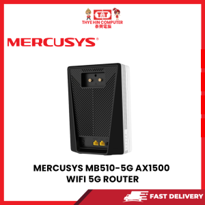 Alternative view of MERCUSYS AX1500 WIFI 5G ROUTER,BUILD-IN 2.6GBPS 5G MODEM