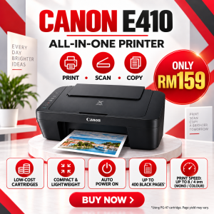 CANON E410 AIO PRINTER ( NO TOUCH AND GO)
