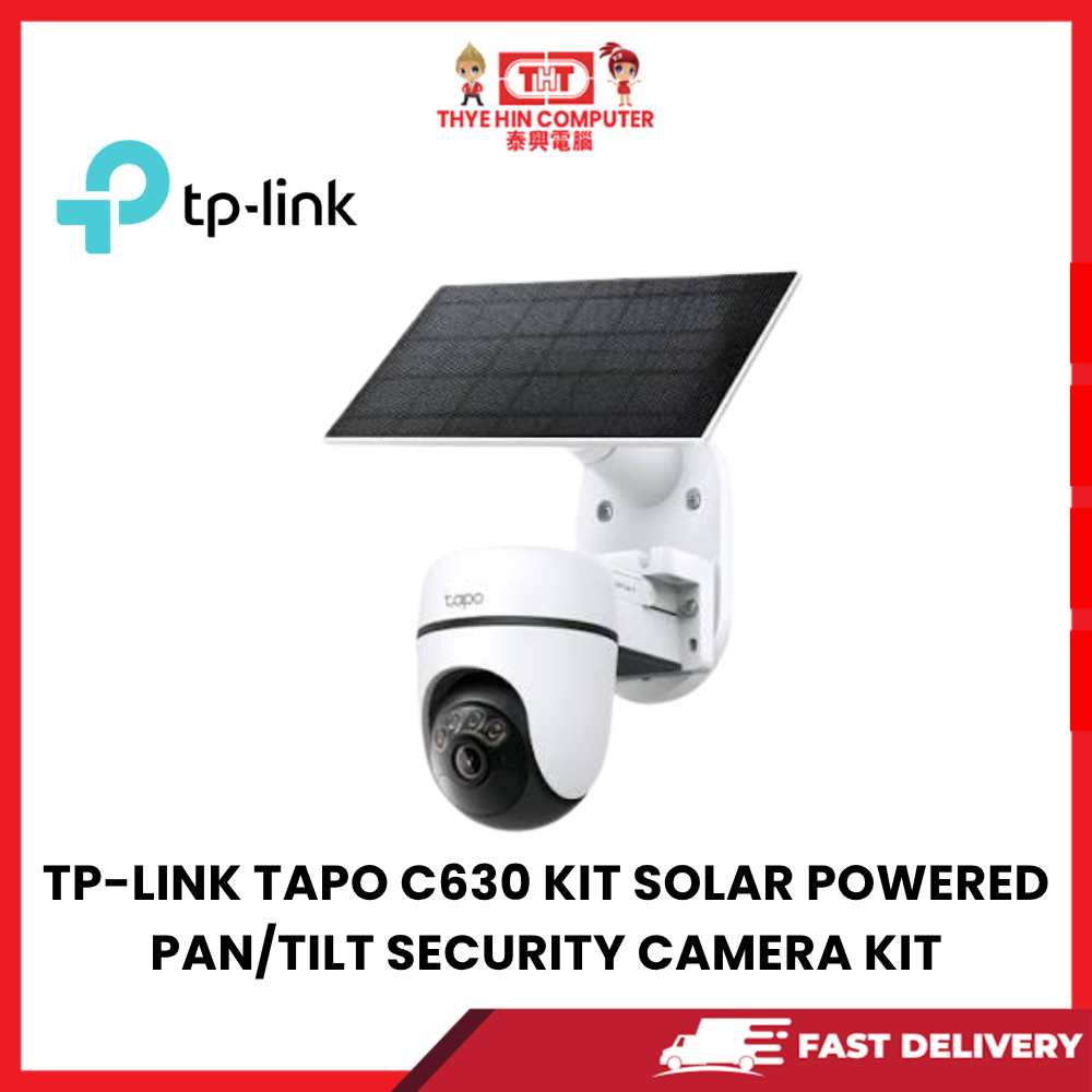 TP-LINK TAPO C630 KIT SOLAR POWERED PAN/TILT SECURITY CAMERA KIT