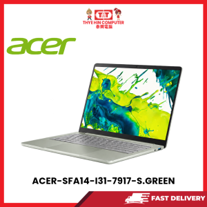 Alternative view of ACER-SFA14-I31-7917-S.GREEN,CORE7 350,12GB LPDDR5,512GB NVME,14",WIN11,H&S