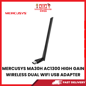 MERCUSYS MA30H AC1300 HIGH GAIN WIRELESS DUAL WIFI USB ADAPTER