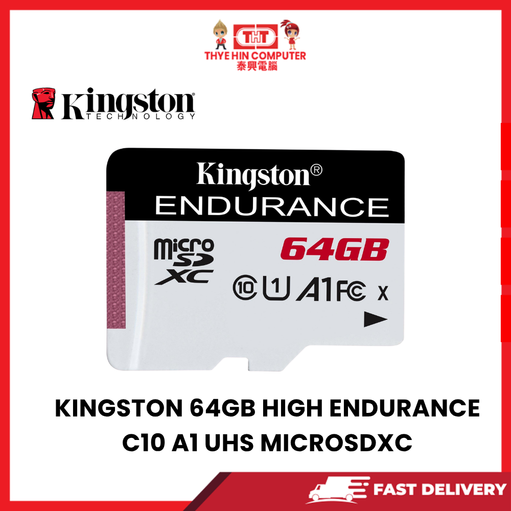 KINGSTON 64GB HIGH ENDURANCE C10 A1 UHS MICROSDXC