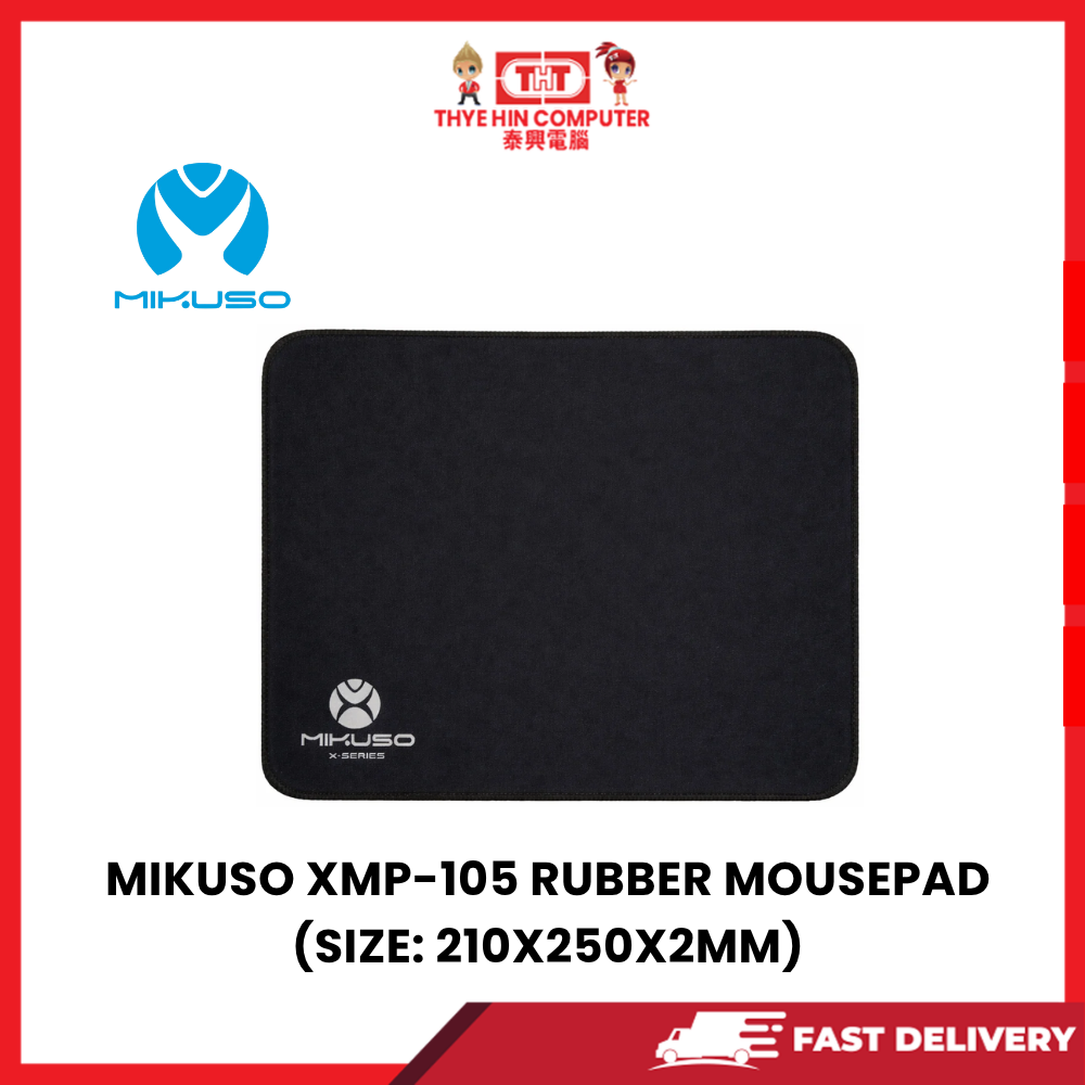 MIKUSO XMP-105 RUBBER MOUSEPAD (SIZE: 210X250X2MM)