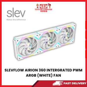 SLEVFLOW AIRION 360 INTERGRATED PWM ARGB (WHITE) FAN