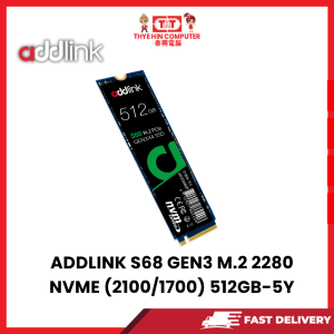 ADDLINK S68 GEN3 M.2 2280 NVME (2100/1700) 512GB-5Y