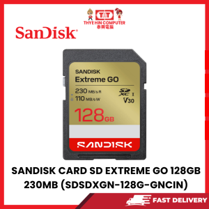 SANDISK CARD SD EXTREME GO 128GB 230MB (SDSDXGN-128G-GNCIN)