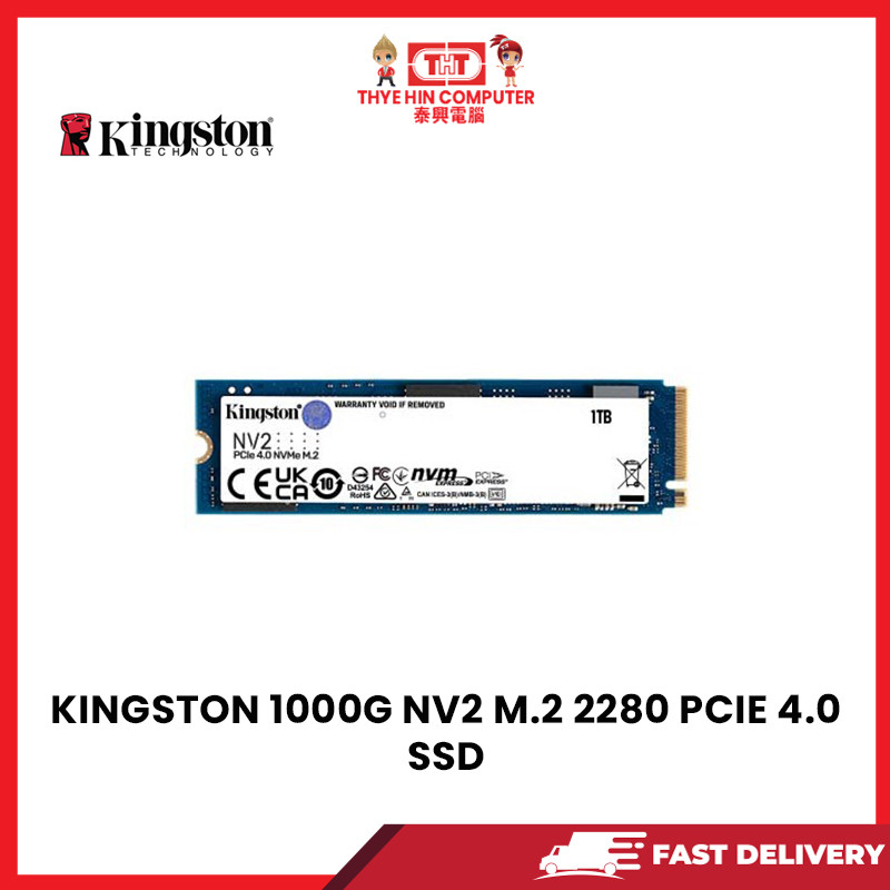 KINGSTON 1000G NV3 M.2 2280 PCIE 4.0 NVME SSD 1TB