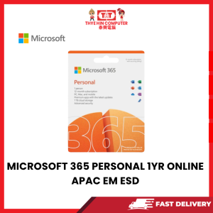 MICROSOFT 365 PERSONAL 1YR ONLINE APAC EM ESD