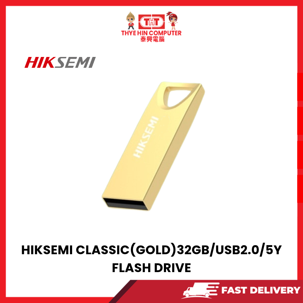 HIKSEMI CLASSIC(GOLD)32GB/USB2.0/5Y FLASH DRIVE