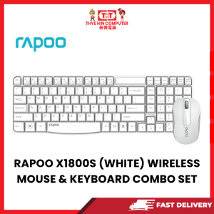 RAPOO X1800S (WHITE) WIRELESS MOUSE & KEYBOARD COMBO SET