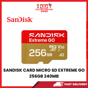 SANDISK CARD MICRO SD EXTREME GO 256GB 240MB