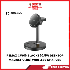 REMAX CW01(BLACK) 20.5W DESKTOP MAGNETIC 3IN1 WIRELESS CHARGER