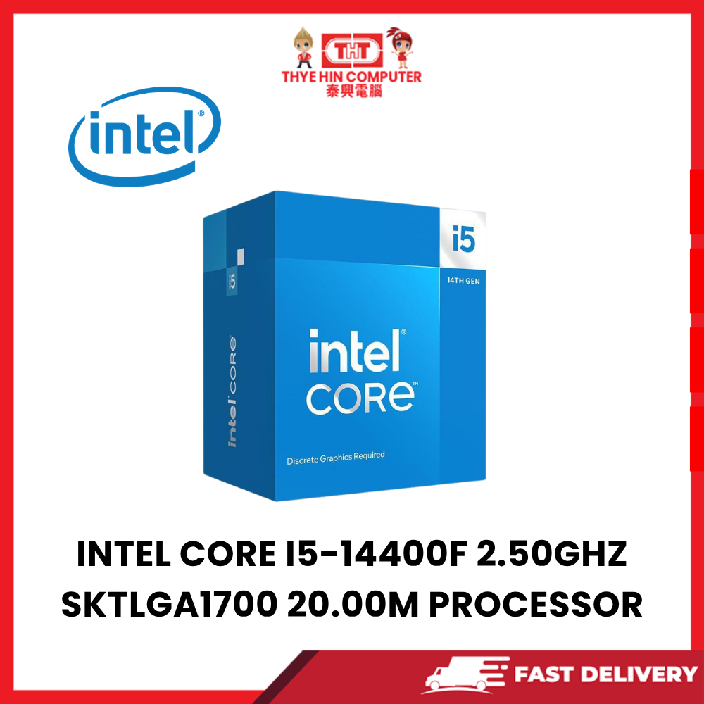 INTEL CORE I5-14400F 2.50GHZ SKTLGA1700 20.00M PROCESSOR