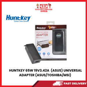 HUNTKEY 65W 19V3.42A  (ASUS) UNIVERSAL ADAPTER (ASUS/TOSHIBA/MSI TIP NO15)