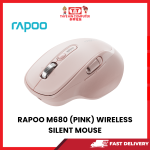 Alternative view of RAPOO M680 (PINK) WIRELESS SILENT MOUSE