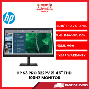 HP S3 PRO 322PV 21.45'' FHD 100HZ MONITOR Panel type
