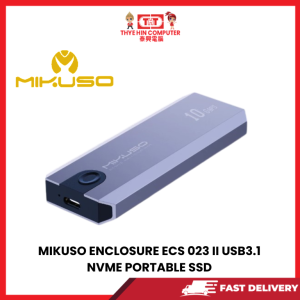 MIKUSO ENCLOSURE ECS 023 II USB3.1 NVME PORTABLE SSD