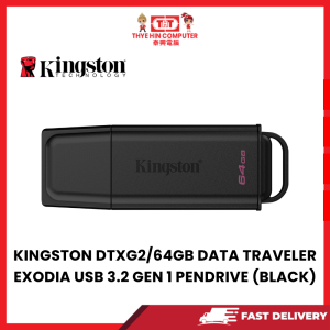 KINGSTON DTXG2/64GB DATA TRAVELER EXODIA USB 3.2 GEN 1 PENDRIVE (BLACK)