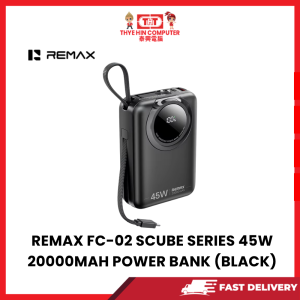 REMAX FC-02 SCUBE SERIES 45W 20000MAH POWER BANK (BLACK)