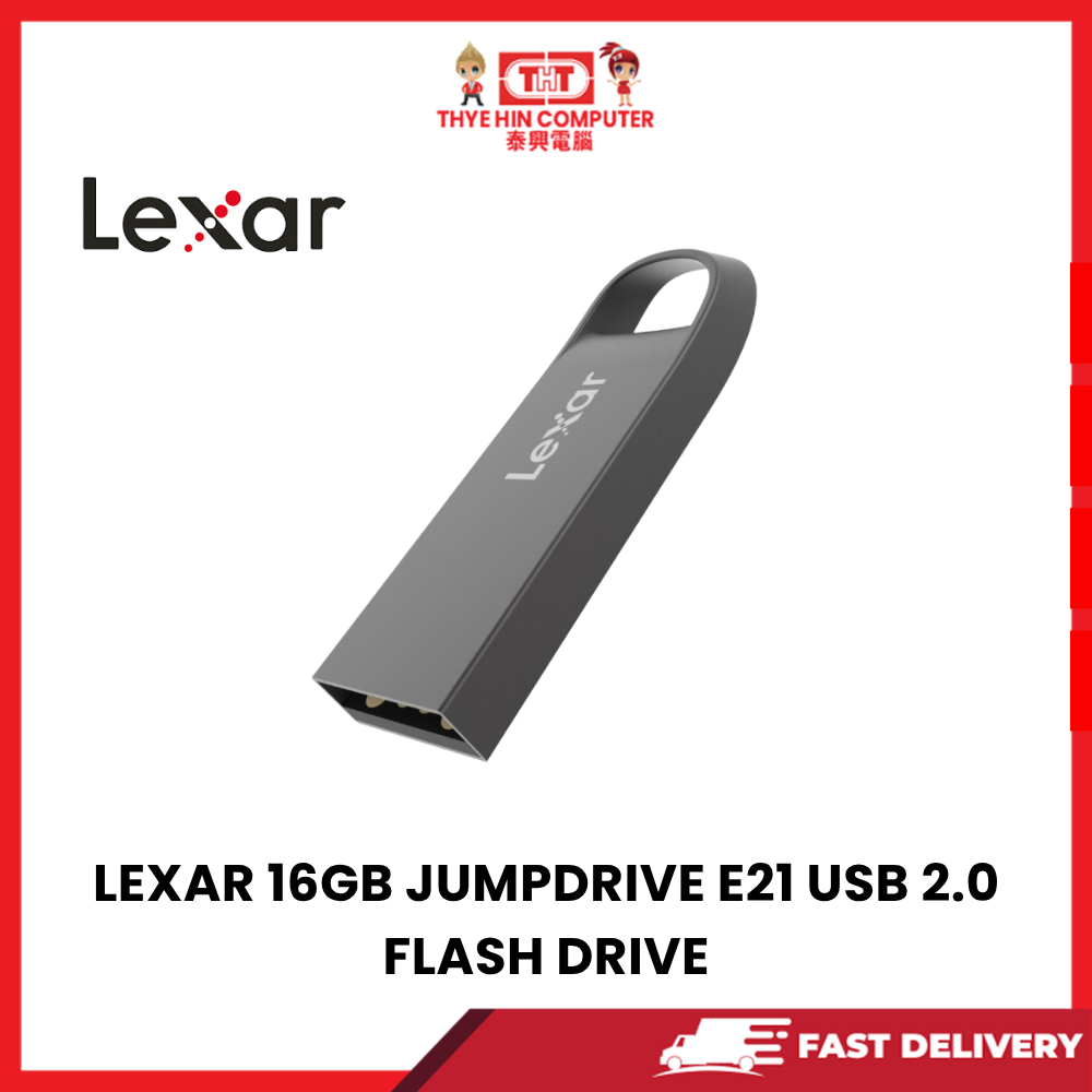 LEXAR 16GB JUMPDRIVE E21 USB 2.0 FLASH DRIVE