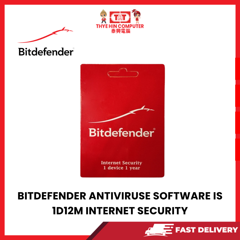 BITDEFENDER ANTIVIRUSE SOFTWARE IS 1D12M INTERNET S