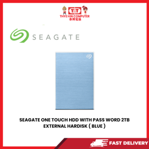 SEAGATE ONE TOUCH HDD (BLUE) WITH PASS WORD 2TB EXTERNAL HARDISK