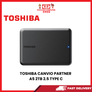 TOSHIBA CANVIO PARTNER A5 2TB 2.5 TYPE C HDT-B510AKCAB-(BLACK)