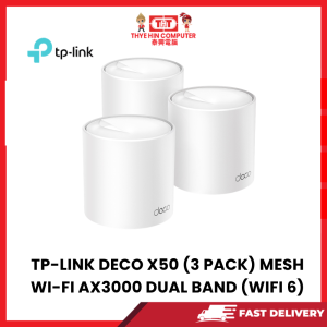 TP-LINK DECO X50 (3 PACK) MESH WI-FI AX3000 DUAL BAND (WIFI 6)