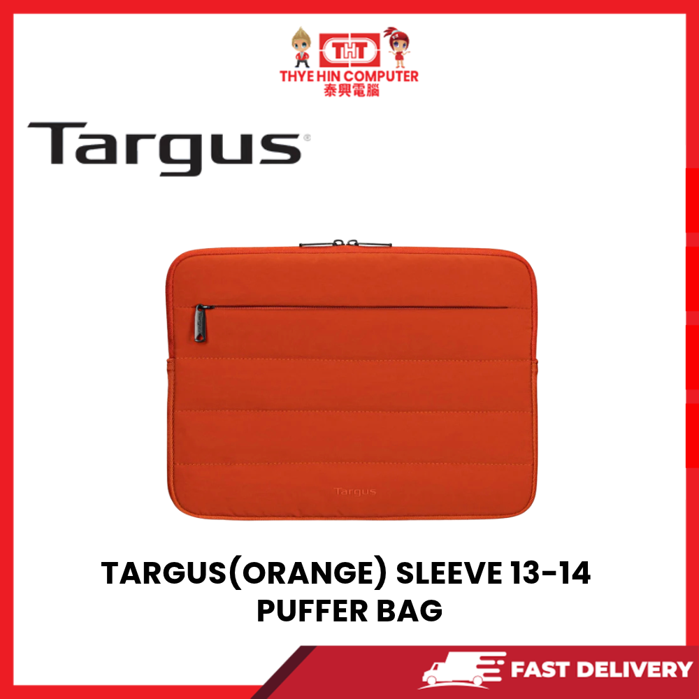 TARGUS(ORANGE) SLEEVE 13-14 PUFFER BAG
