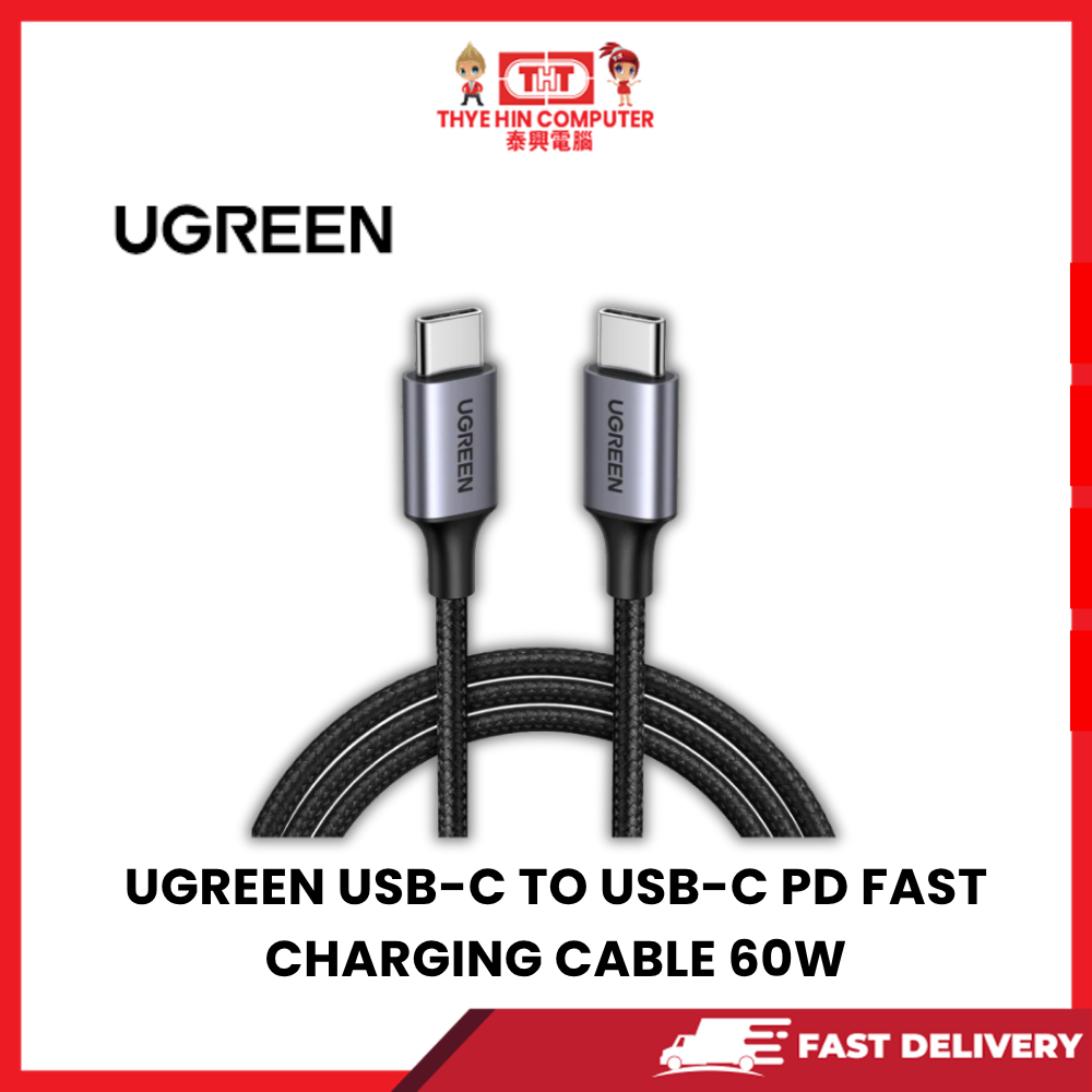 UGREEN USB-C TO USB-C PD FAST CHARGING CABLE 60W