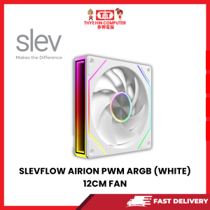 SLEVFLOW AIRION PWM ARGB (WHITE) 12CM FAN