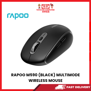 RAPOO M590 (BLACK) MULTIMODE WIRELESS MOUSE